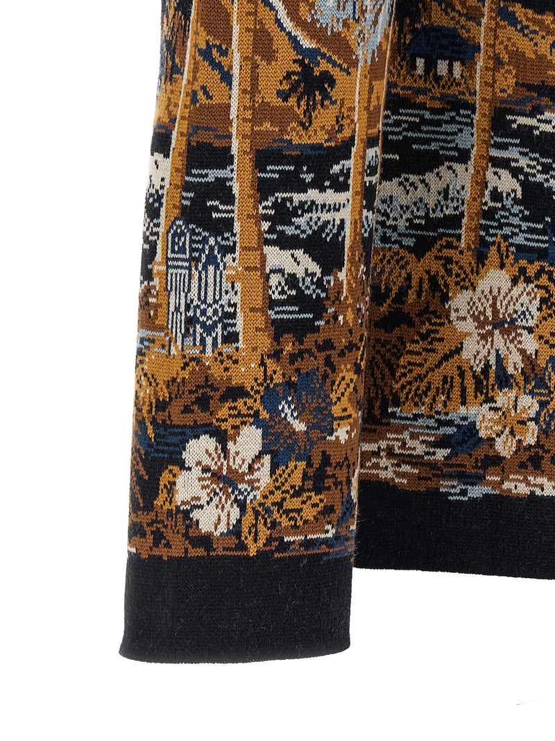 Blouse Alanui en laine vierge bleue