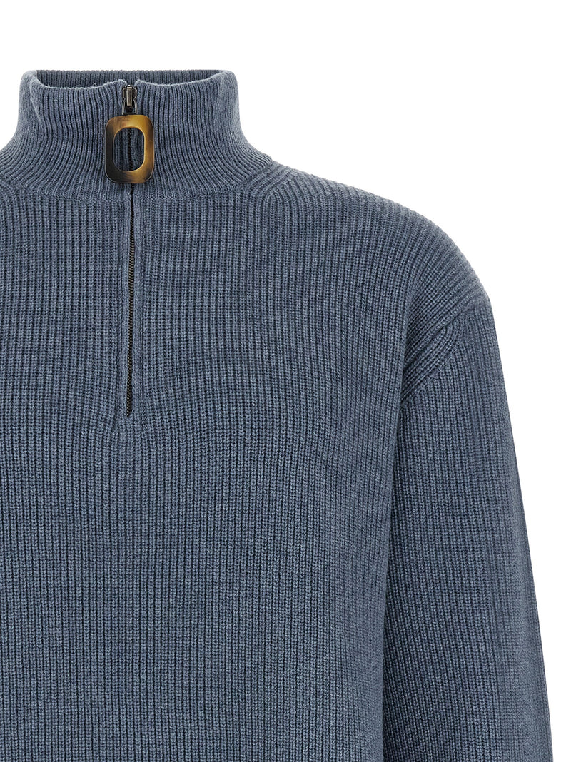 Cardigan en laine bleu J.W.Anderson