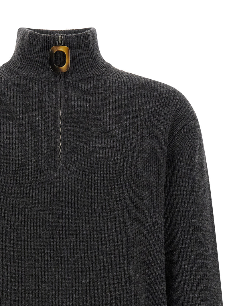Cardigan en laine gris J.W.Anderson