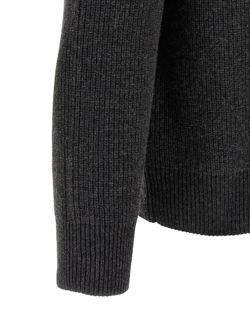 Cardigan en laine gris J.W.Anderson