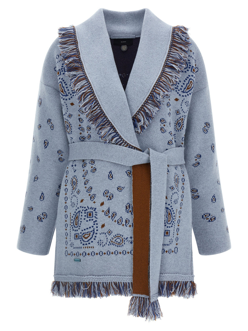 Cardigan en cachemire bleu Alanui
