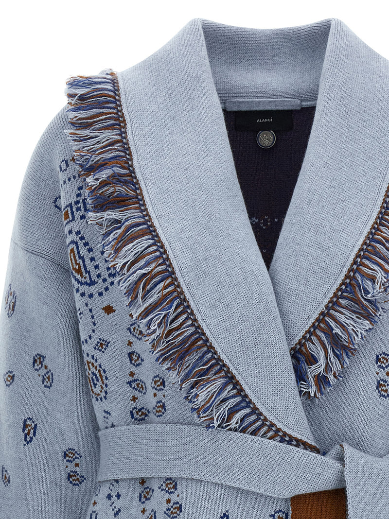 Cardigan en cachemire bleu Alanui