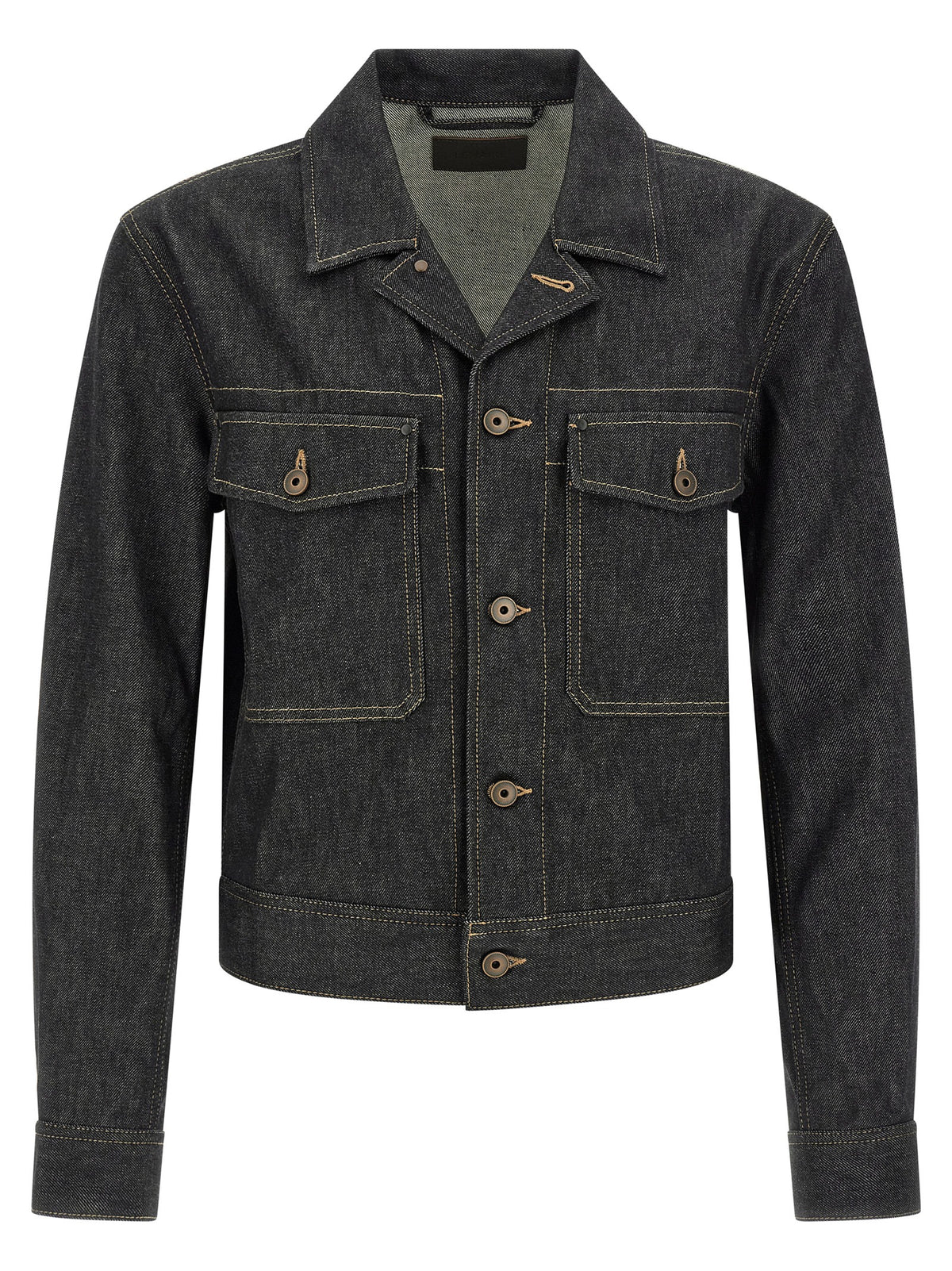 Veste en jean en coton bleu Lemaire