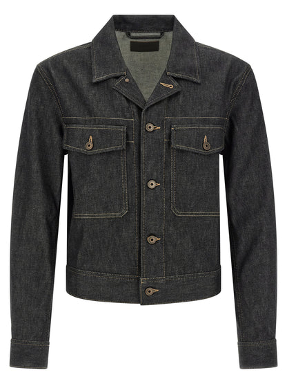 Lemaire Blue Cotton Denim Jacket