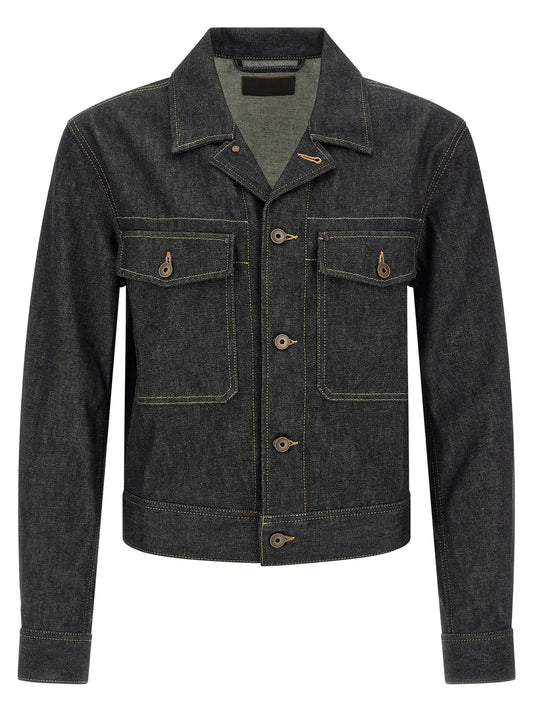 Lemaire Blue Cotton Denim Jacket