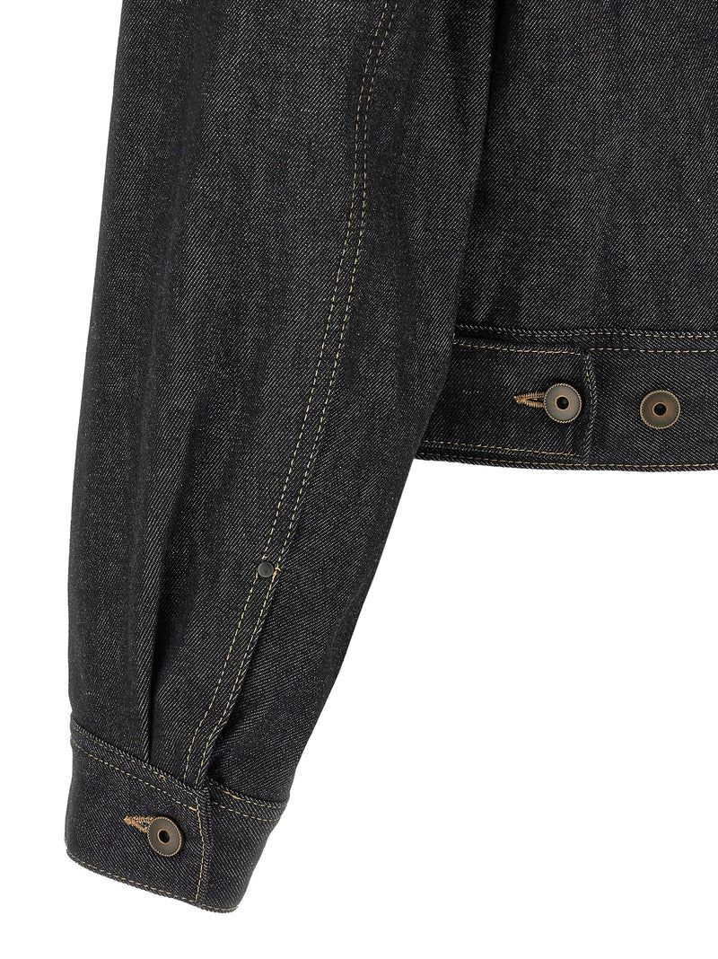 Veste en jean en coton bleu Lemaire