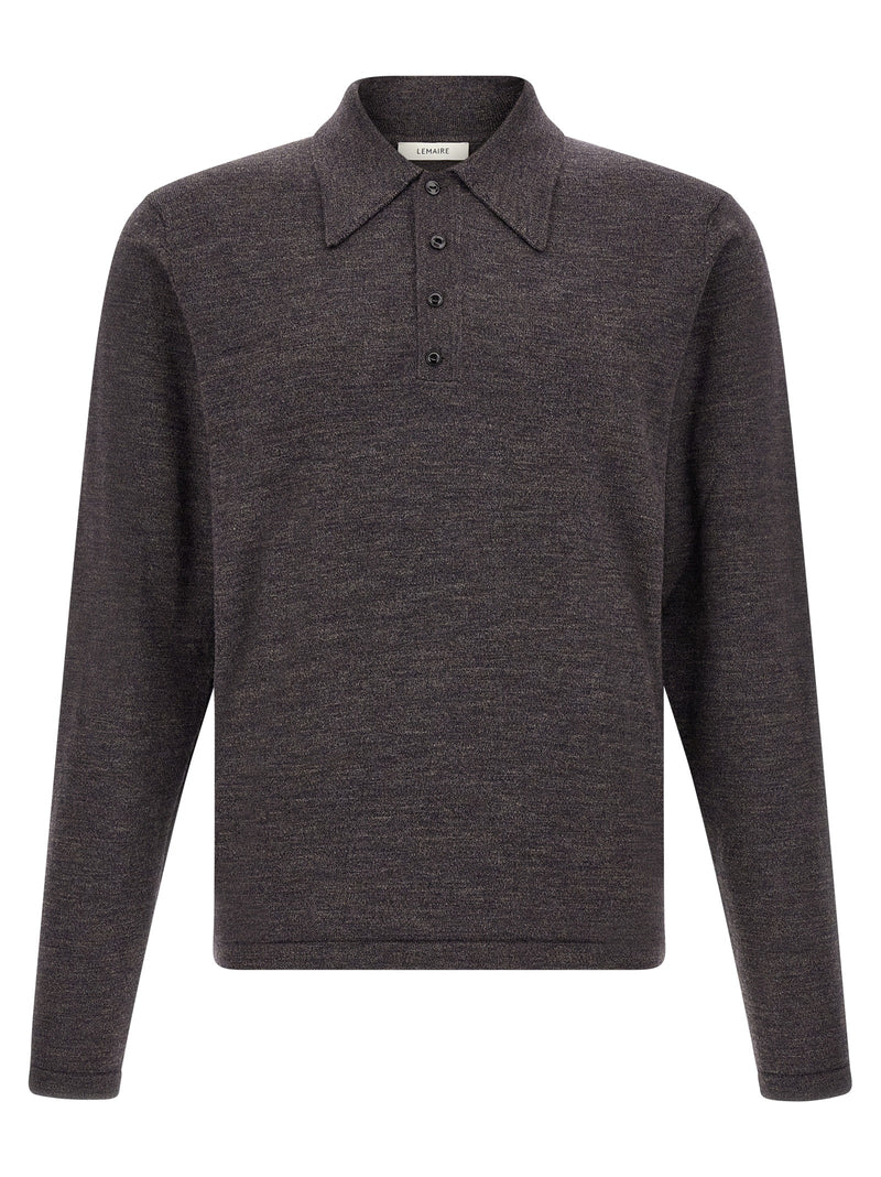 Polo Lemaire en Laine Marron