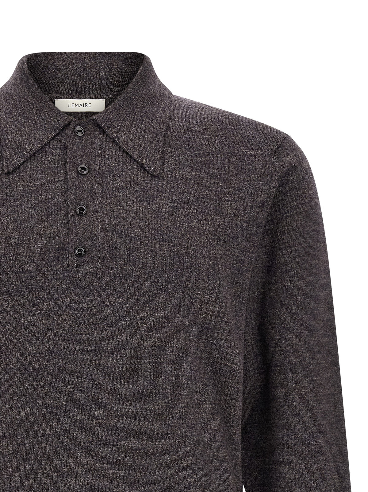 Polo Lemaire en Laine Marron