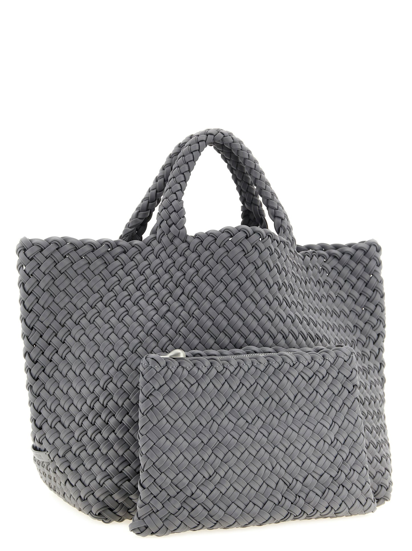NAGHEDI Gray Nylon Tote Bag