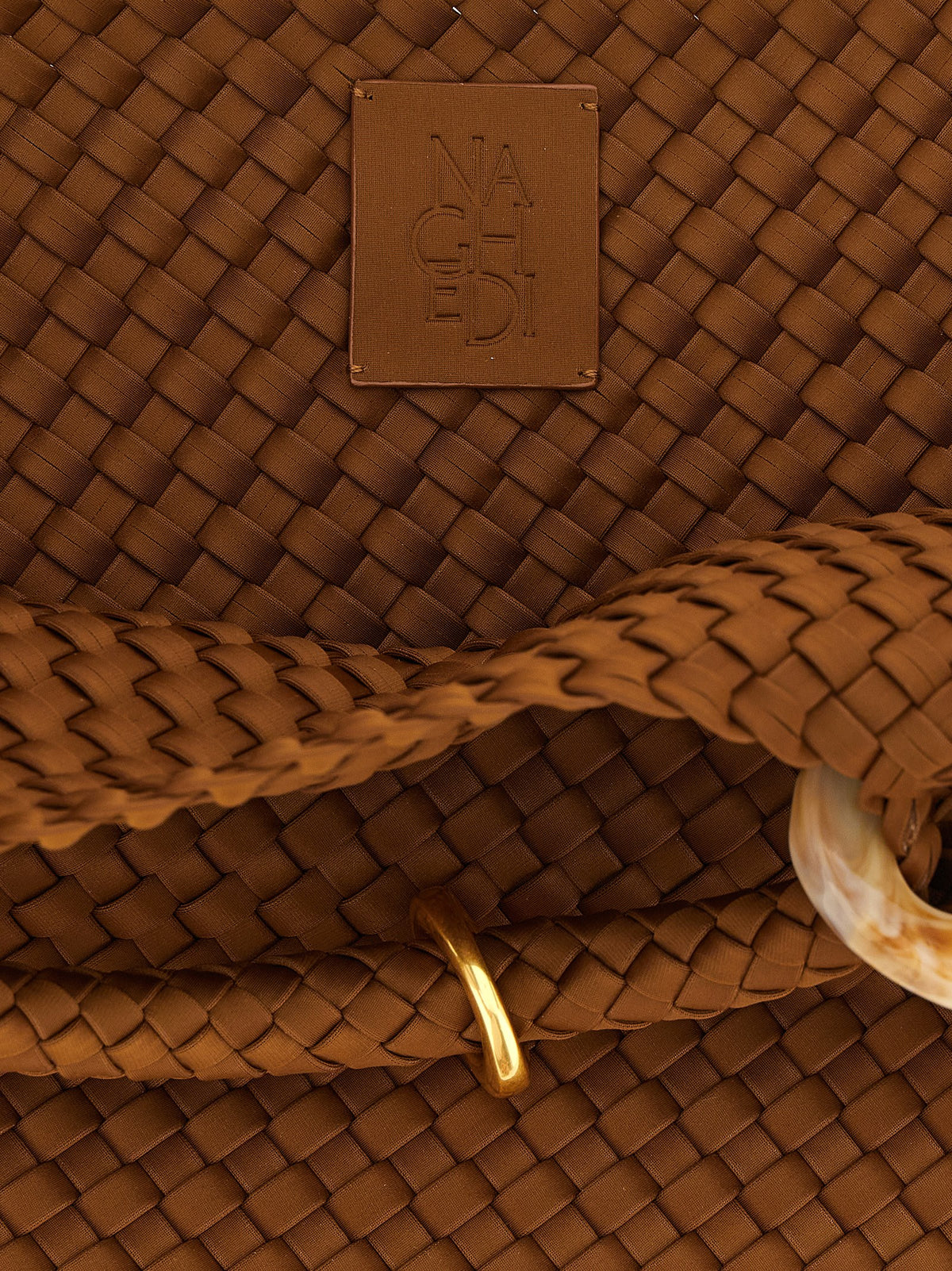 Sac à main NAGHEDI en nylon marron