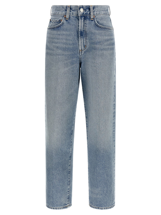 Jean droit en coton bleu Agolde