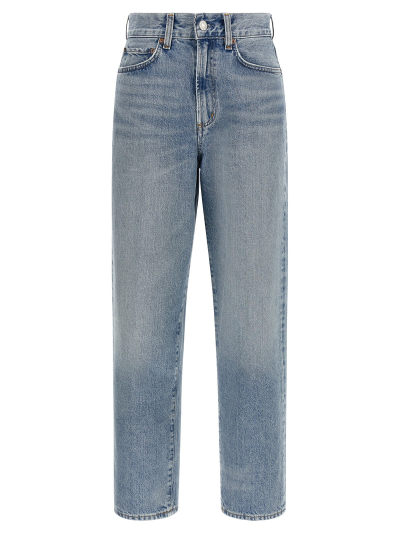 Jean droit en coton bleu Agolde