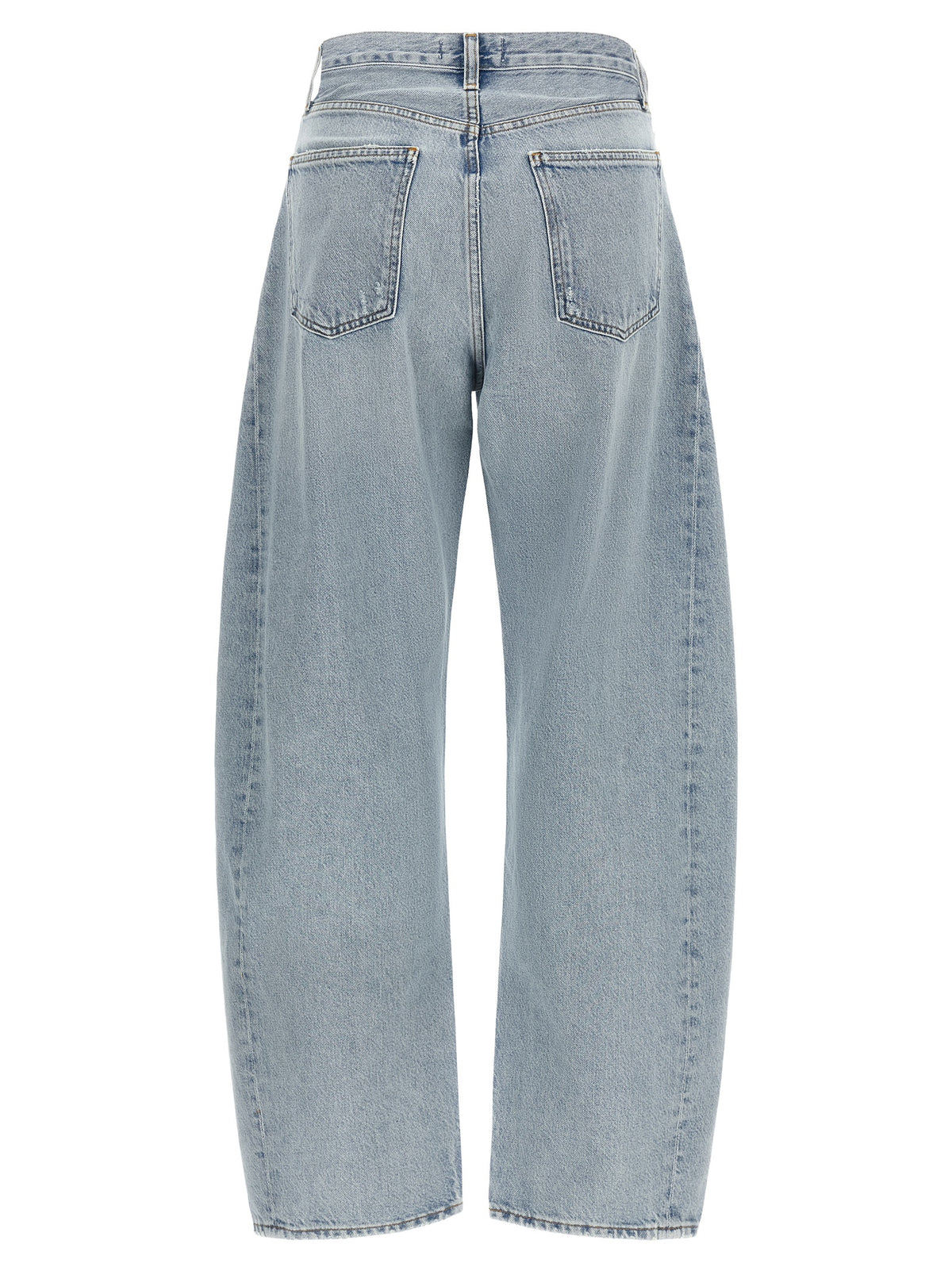 Agolde Blue Cotton High-Waisted Jean