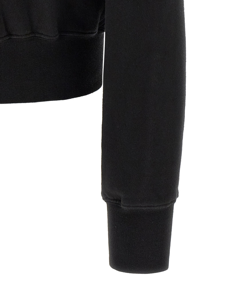 DRKSHDW Sweat-shirt noir en coton