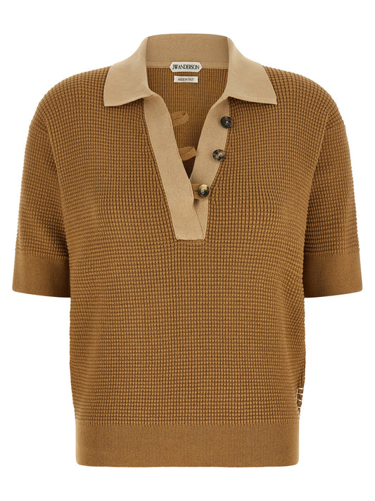 J.W.Anderson Polo en coton beige