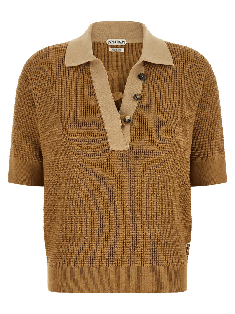 J.W.Anderson Polo en coton beige