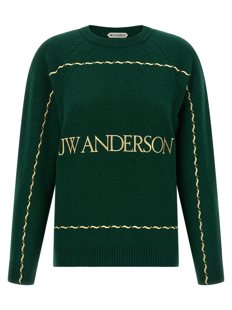 Cardigan bicolore en laine J.W.Anderson