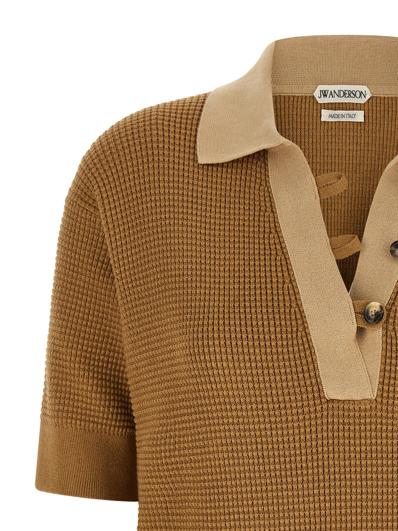 J.W.Anderson Polo en coton beige