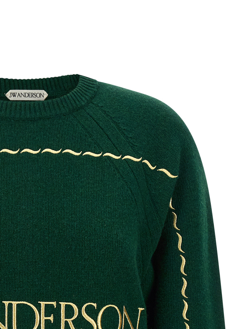 Cardigan bicolore en laine J.W.Anderson