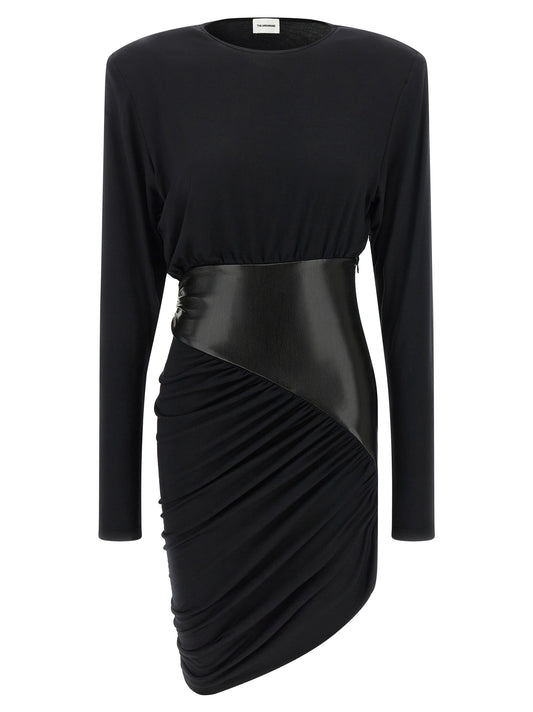 Robe Courte Noire en Viscose The Andamane