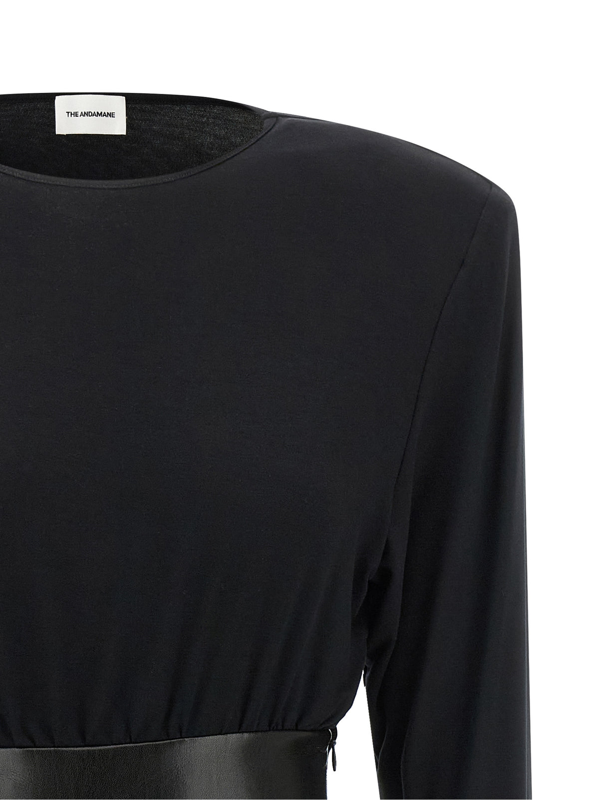Robe Courte Noire en Viscose The Andamane