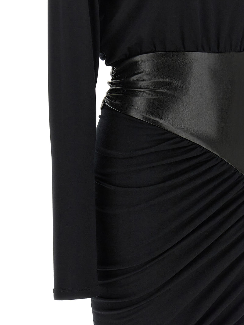 Robe Courte Noire en Viscose The Andamane