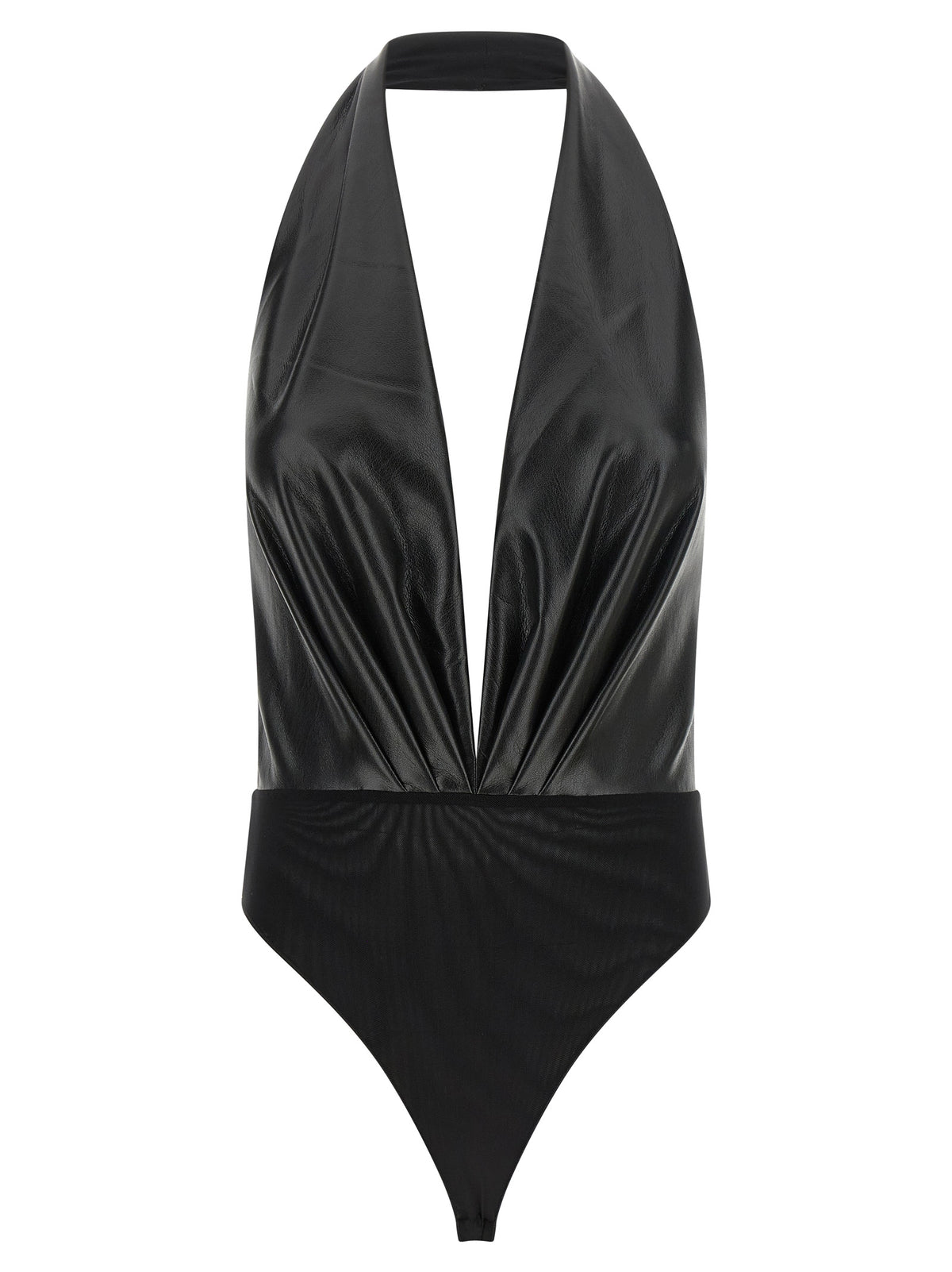 The Andamane Black Polyester Bodysuit