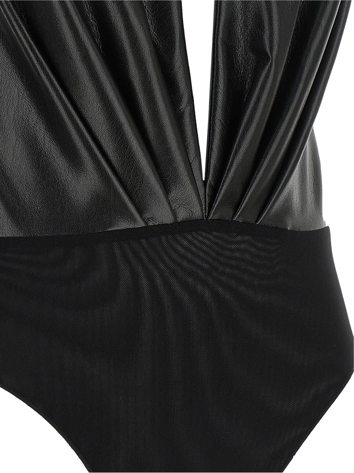 The Andamane Black Polyester Bodysuit
