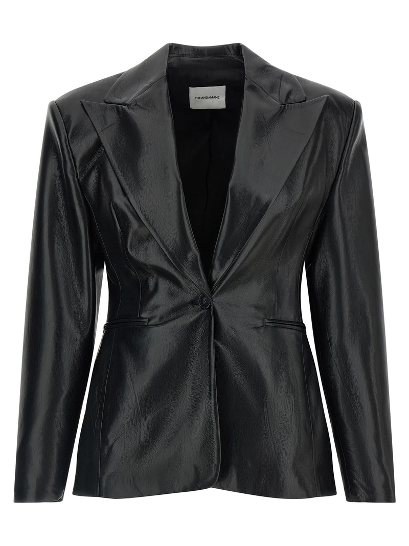Le blazer en polyester noir Andamane