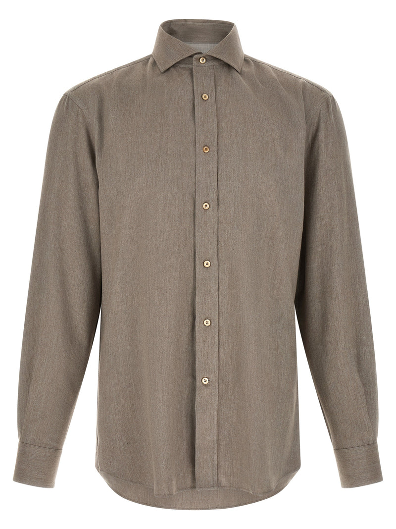 Chemisier Brunello Cucinelli en coton gris