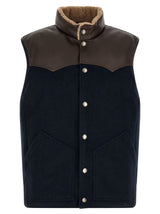 Brunello Cucinelli Gilet bleu en laine sans manches