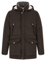 Brunello Cucinelli Brown Polyamide Parka