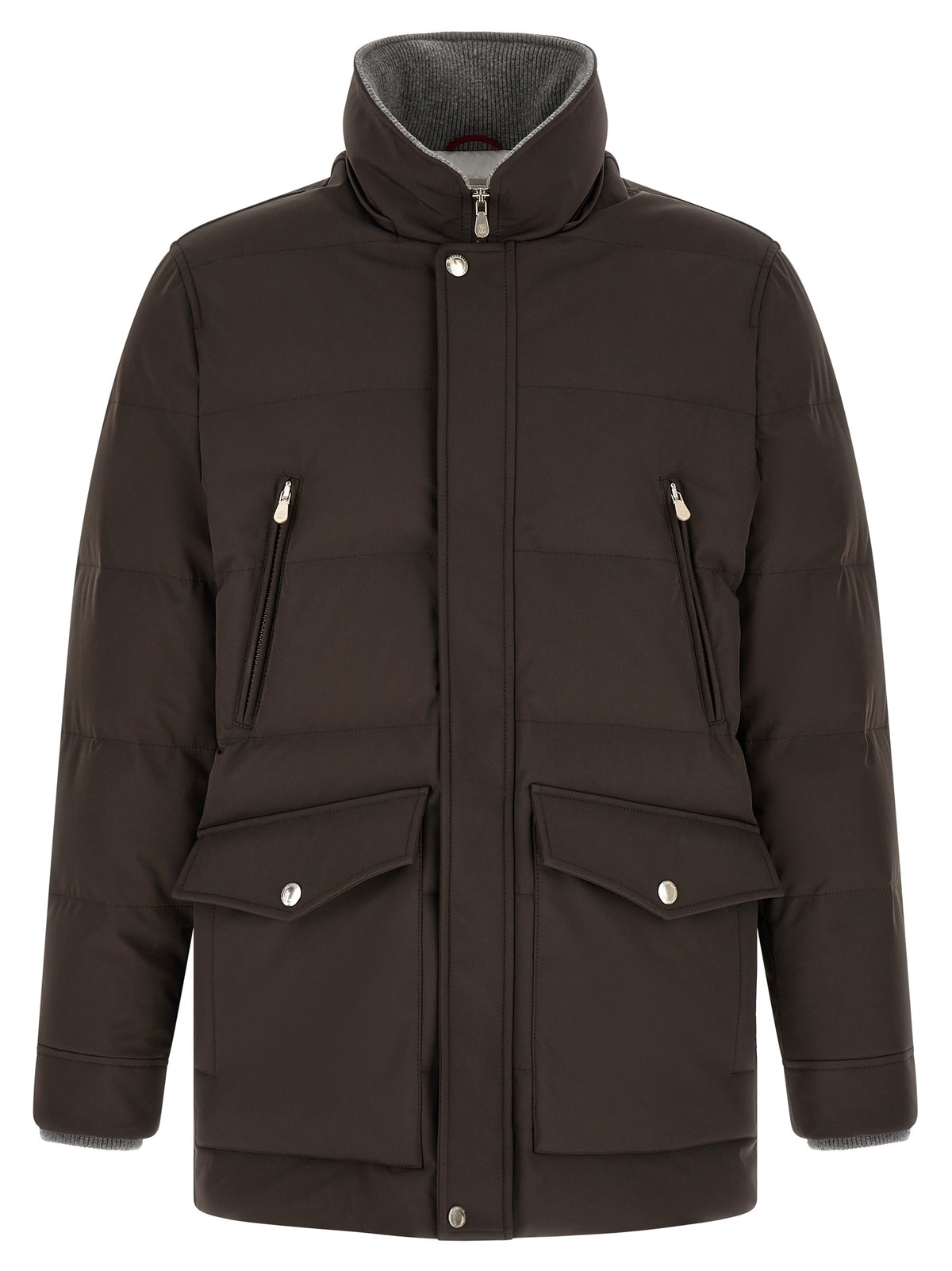 Brunello Cucinelli Brown Polyamide Parka
