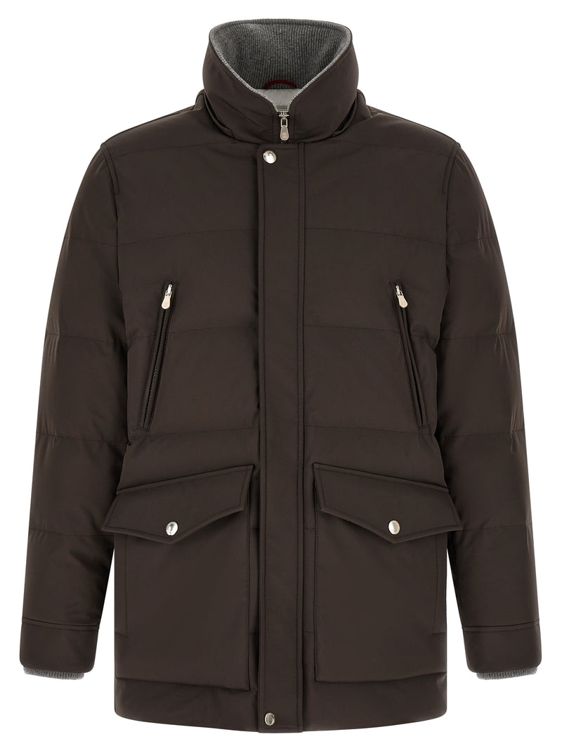 Parka Brunello Cucinelli en polyamide marron