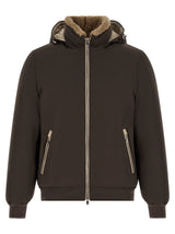 Brunello Cucinelli Brown Polyamide Full-Length Jacket