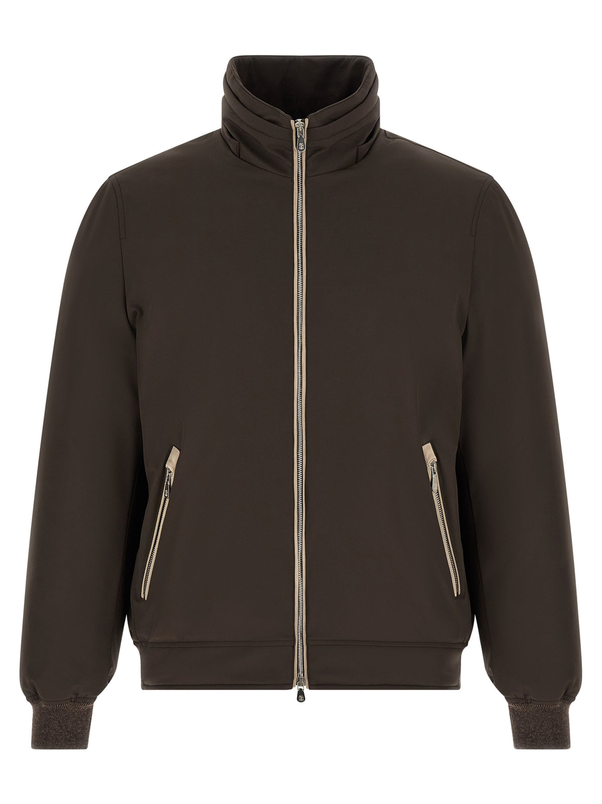 Brunello Cucinelli Brown Polyamide Full-Length Jacket