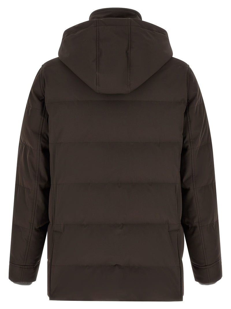Parka Brunello Cucinelli en polyamide marron