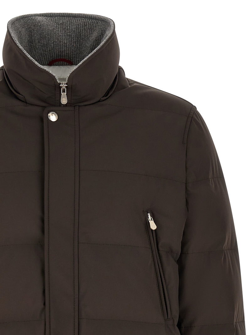 Parka Brunello Cucinelli en polyamide marron