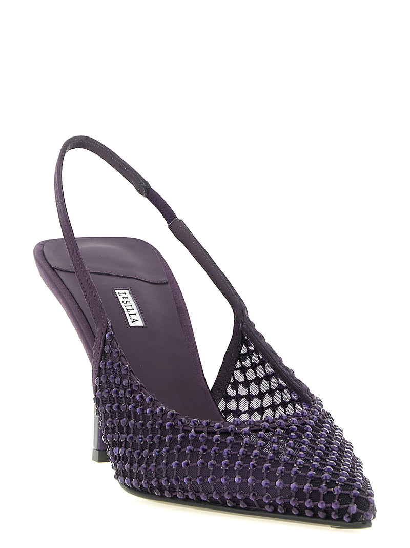 Escarpins à talons hauts LE SILLA en polyester violet