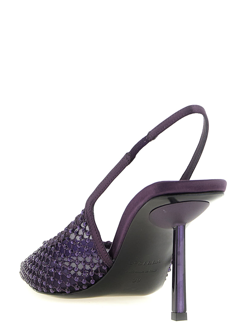 Escarpins à talons hauts LE SILLA en polyester violet