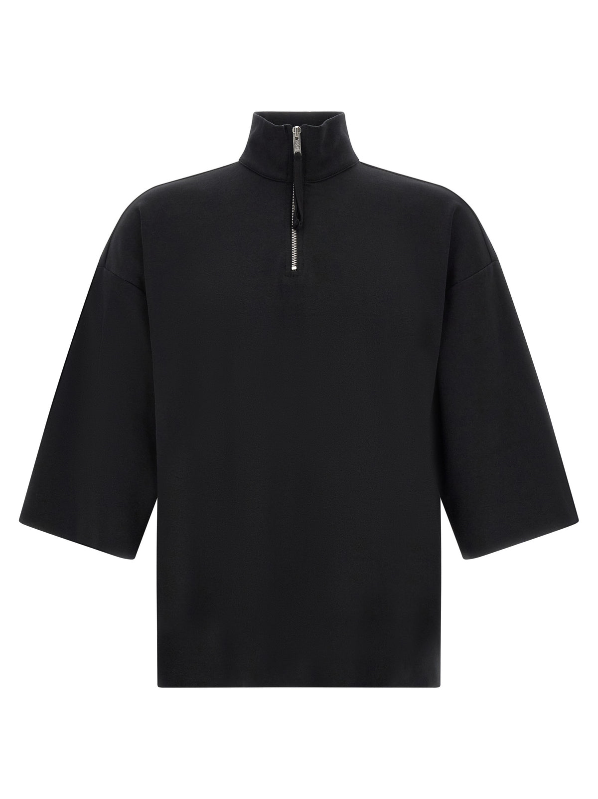 Thom Krom Black Cotton Sweatshirt