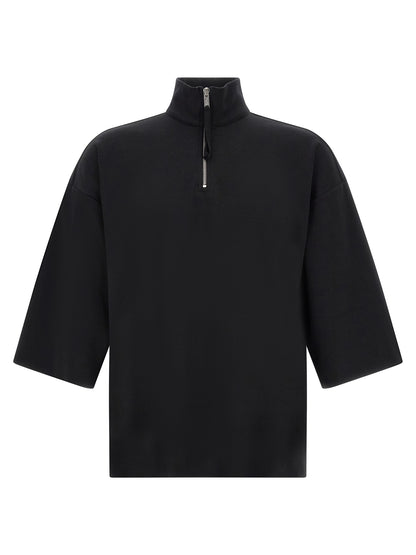 Thom Krom Black Cotton Sweatshirt