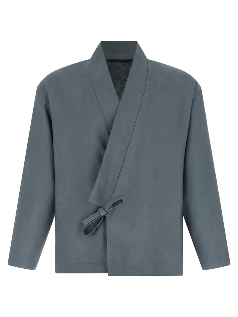Blazer en laine gris Kenzo