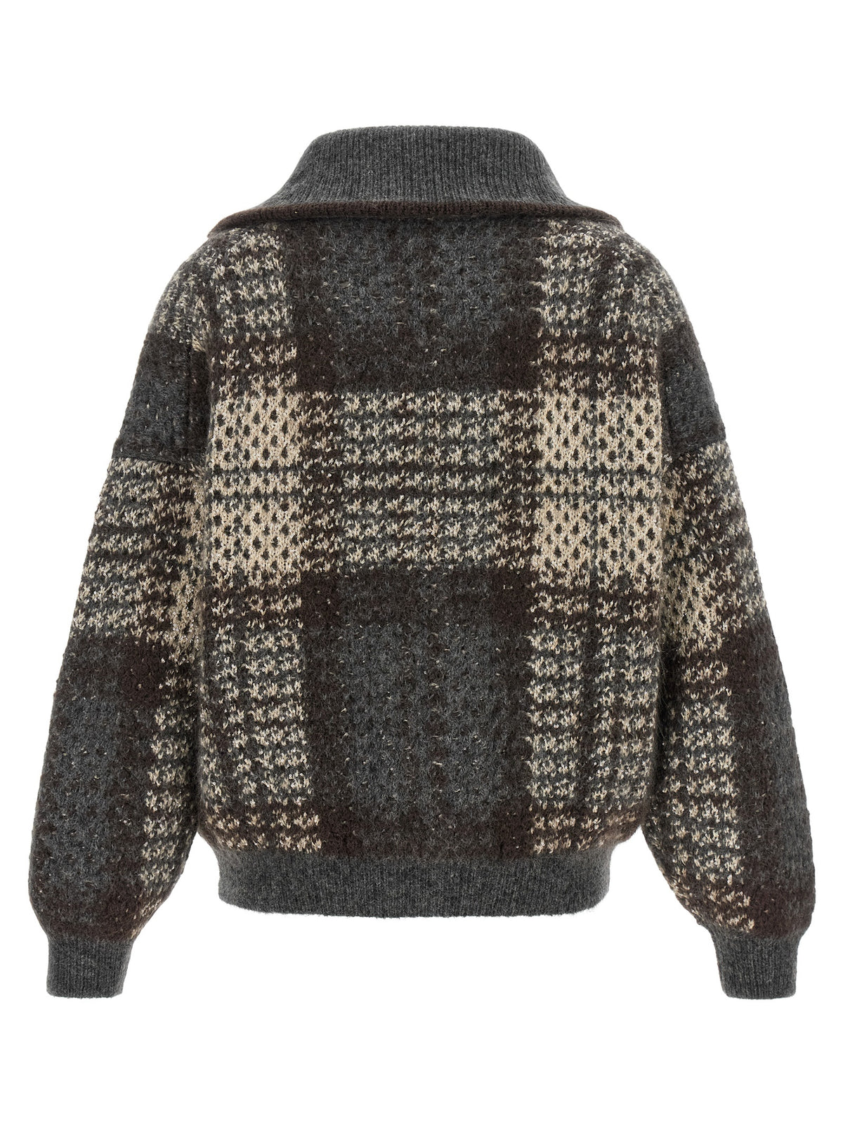 Cardigan Brunello Cucinelli en tissu gris
