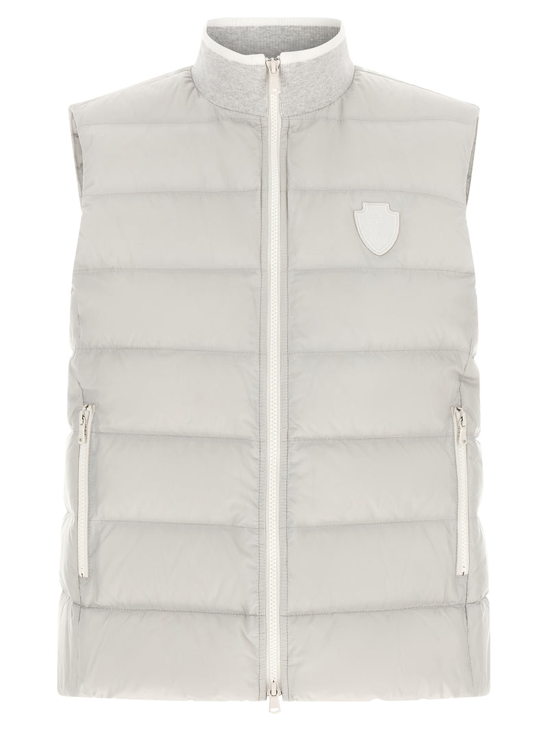Brunello Cucinelli Gilet Sans Manches en Polyester Gris