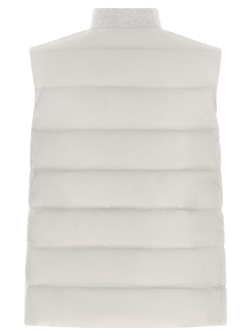 Brunello Cucinelli Gilet Sans Manches en Polyester Gris