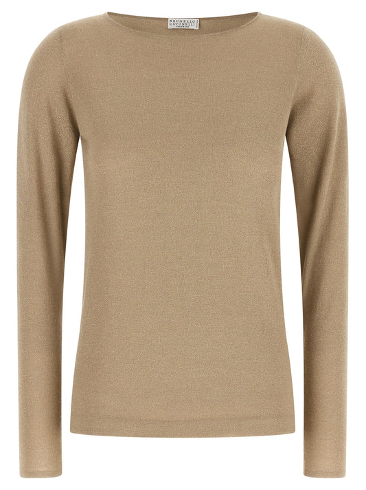 Cardigan Brunello Cucinelli en cachemire beige
