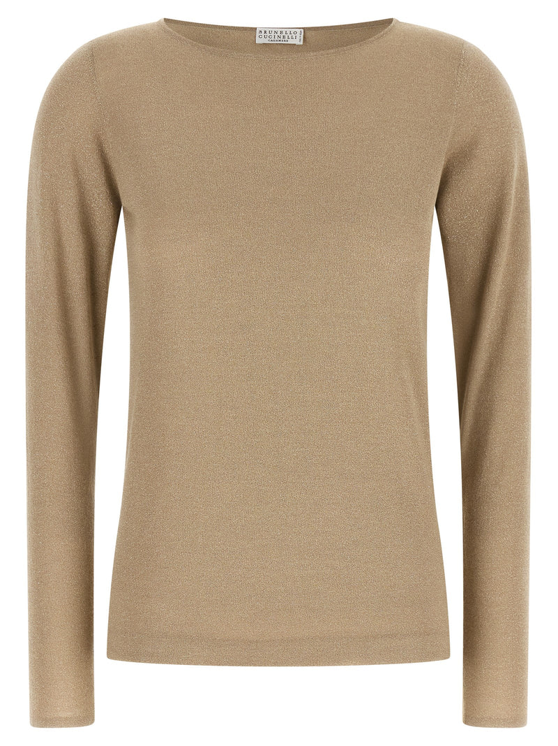 Cardigan Brunello Cucinelli en cachemire beige