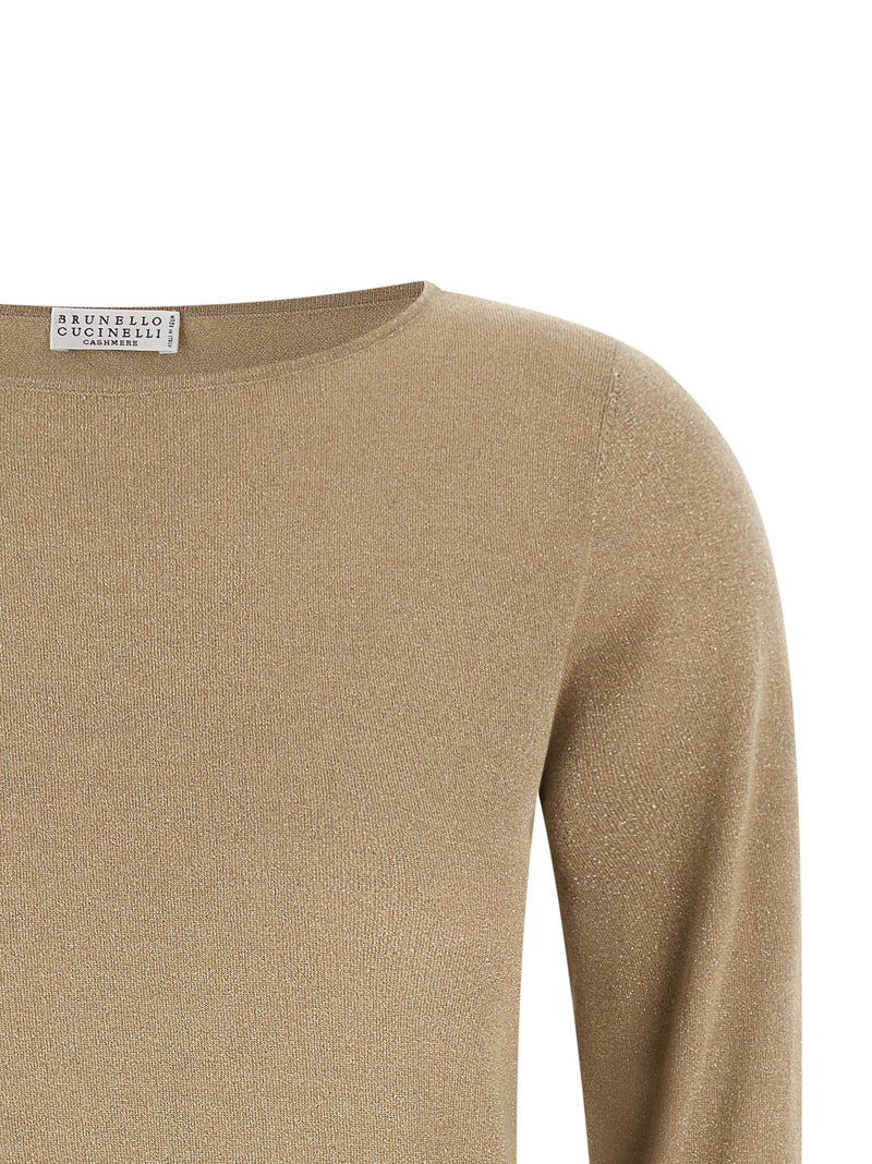 Cardigan Brunello Cucinelli en cachemire beige