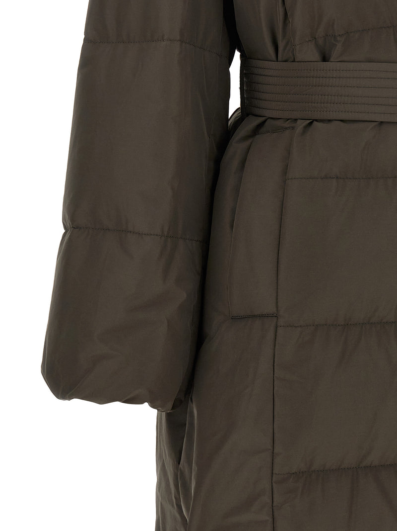 Manteau bicolore en coton Brunello Cucinelli